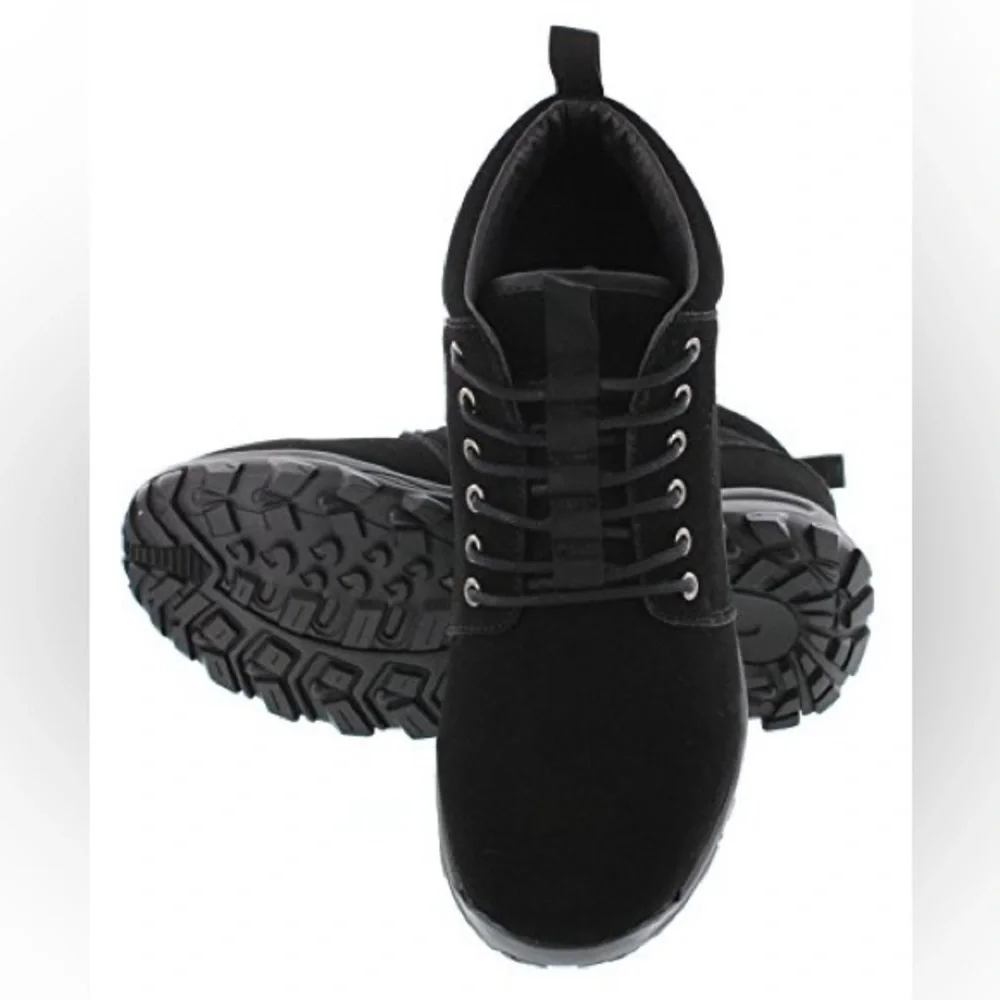 CALTO Men's Invisible Height Increasing Elevating Suede Hiking Boots Size: 10